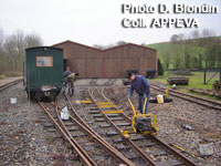 Work on shed track
